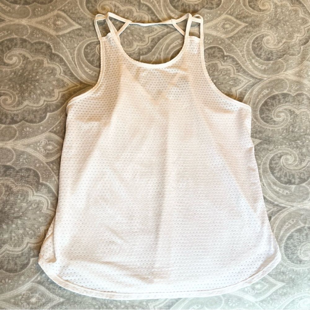 Athleta mesh strappy tank top